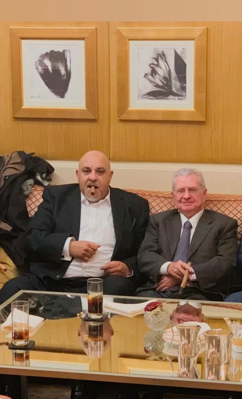 Ihsan Al-sabbagh with Roger Tamraz
