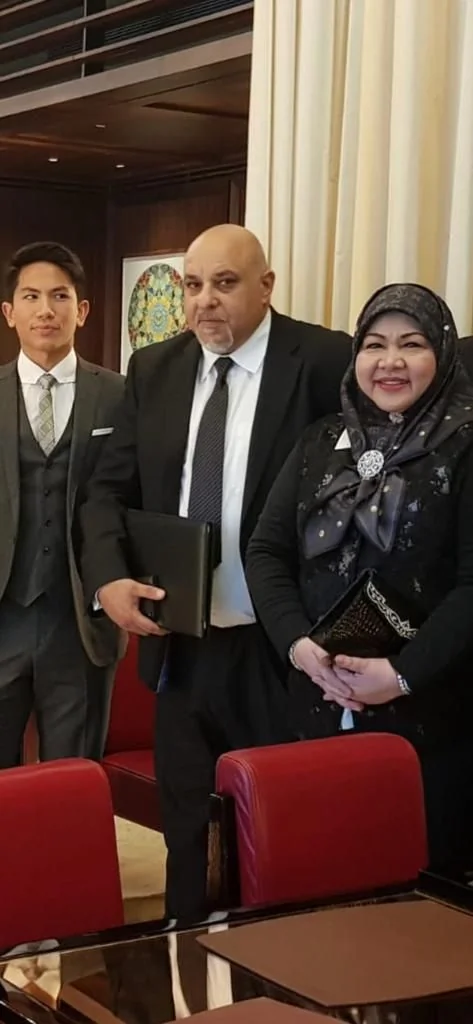 Queen belle of Brunei and Prince Abdul Mateen of Brunei